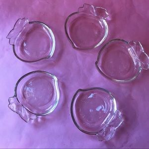 Vintage thick glass dishes